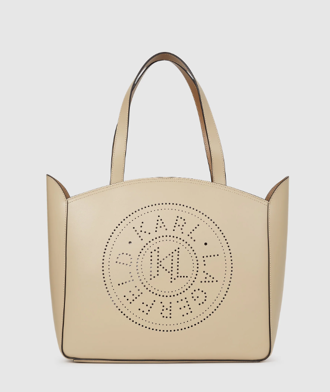 Bolso Karl mediano circle beige